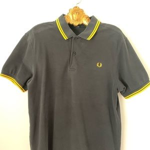Fred Perry Twin tipped black and yellow size L